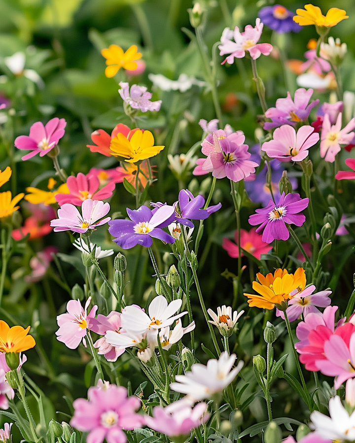 Flower Lawn Mix Japanese Mixture Seeds Annual Blooming Colors