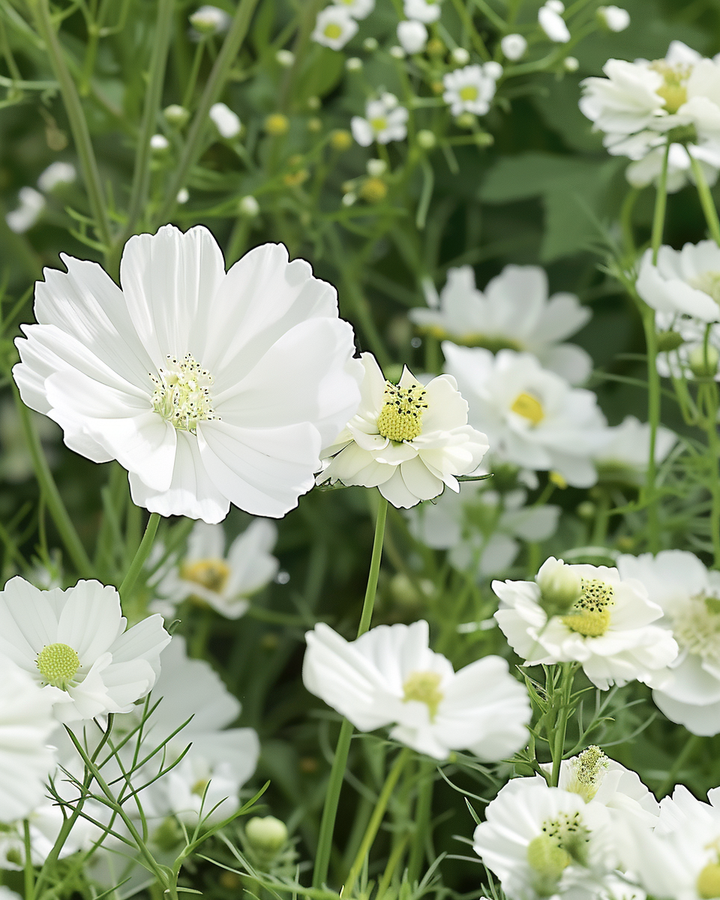 Summer Flower Seeds White Mix Summerflowers Mixture Of White Shades