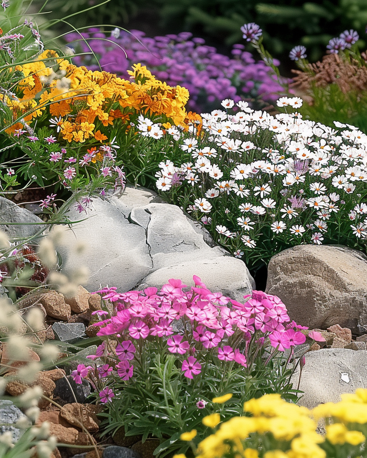 Rock Garden Flowers Mix Seeds Rockgarden Perennial Mixture
