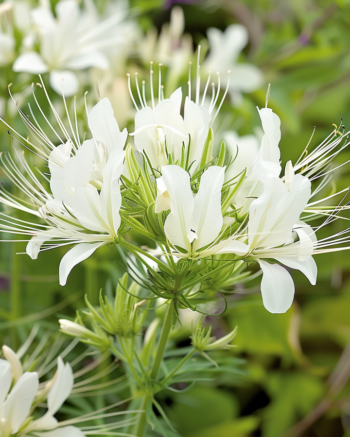 Cleome White Queen Seeds Cleome Hassleriana Annual Flowers