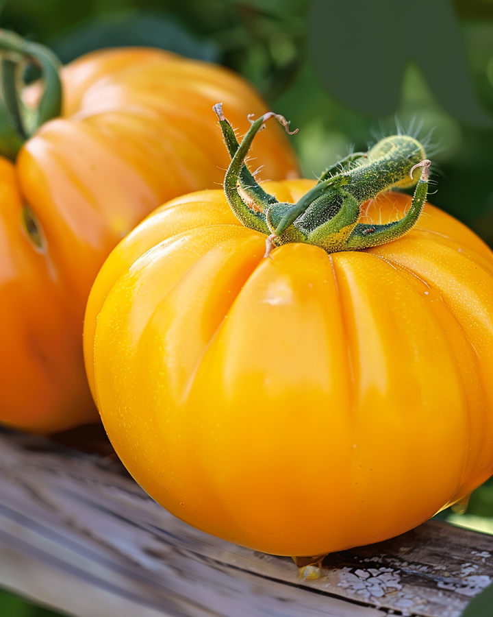 Brandywine Yellow Tomato Seeds Solanum Lycopersicum Beefsteak Variety