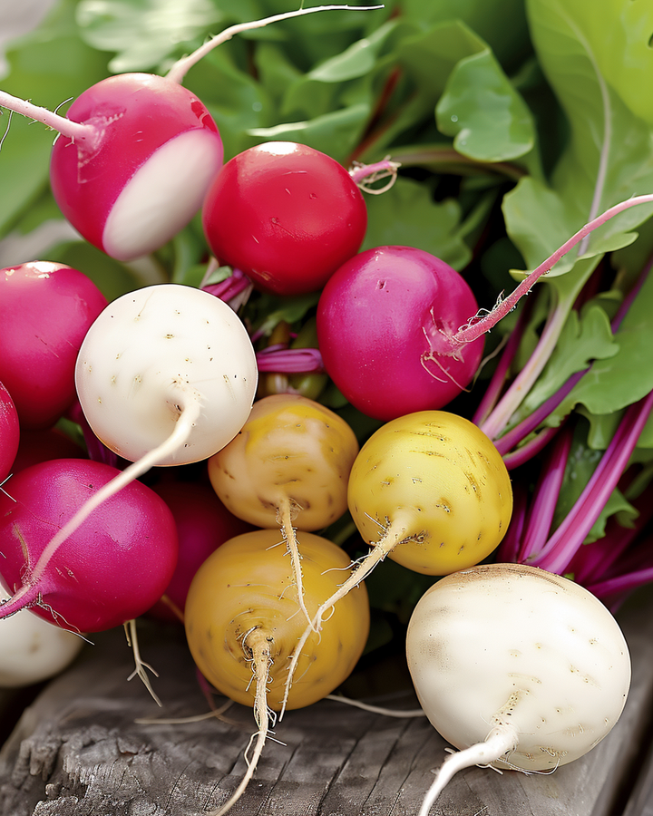 Radish Mixed Round Varieties Seeds Raphanus Sativus Mix