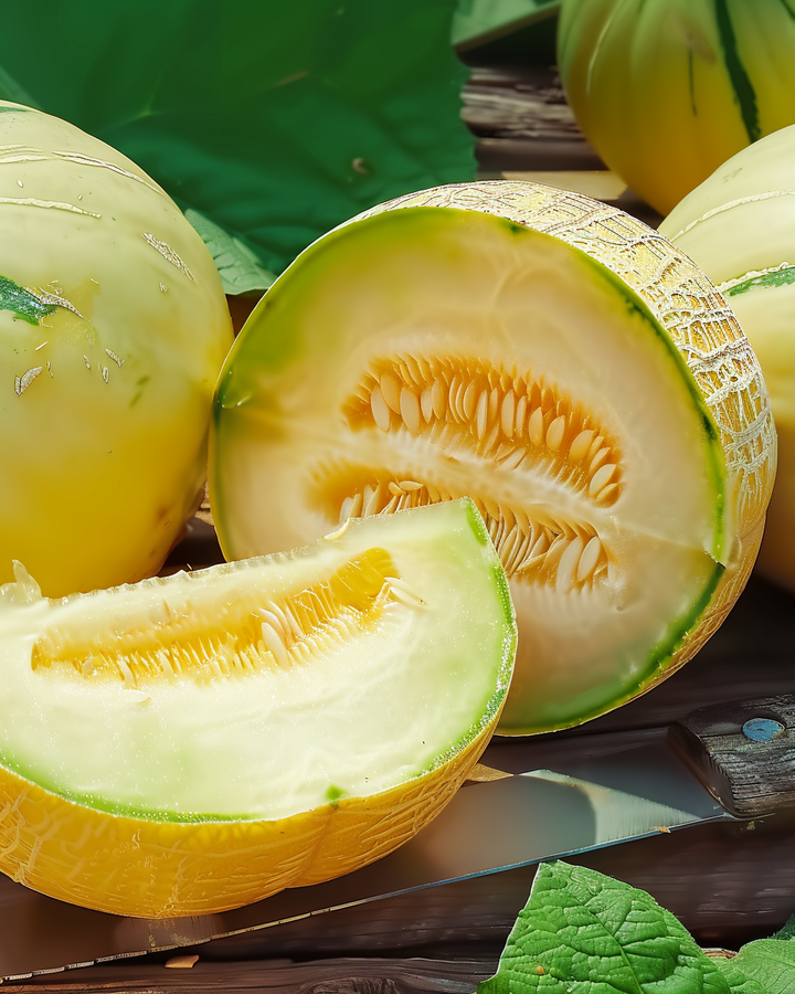 Melon Seeds Cucumis Melo Ogen Juicy Green Flesh Variety