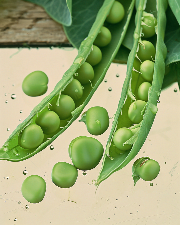 Organic Pea Seeds Pisum Sativum Karina Sweet Early Variety