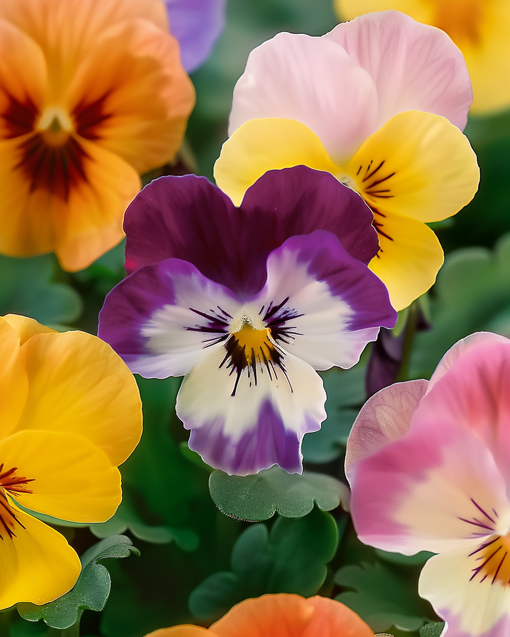 Viola Seeds Trimardeau Mixed Viola Wittrockiana Flowers