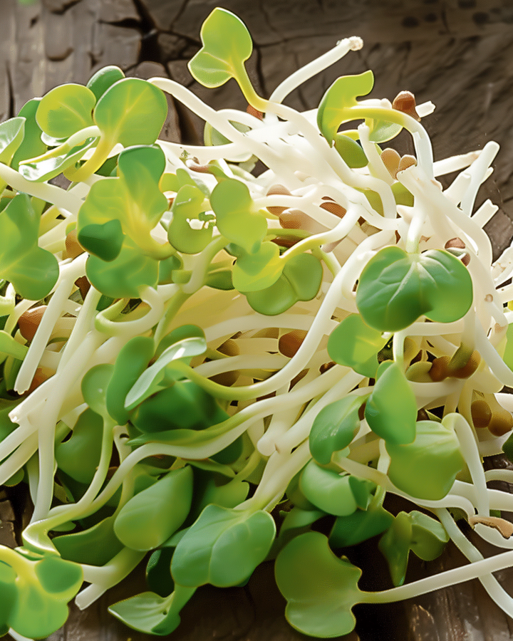 Organic Daikon Sprouting Seeds Raphanus Sativus Spicy Sprouts