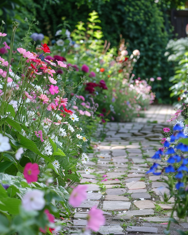 Wildflower Seed Mix Linum Usitatissimum Annual Perennial Seeds 125m²