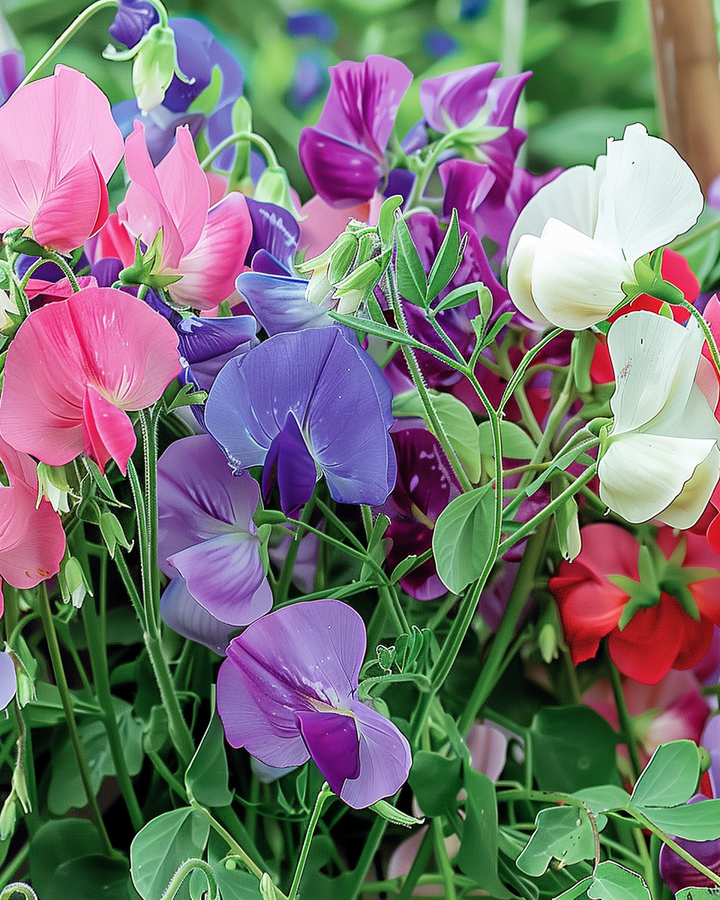 Sweet Pea Royal Family Seeds Lathyrus Odoratus Mixed Colors