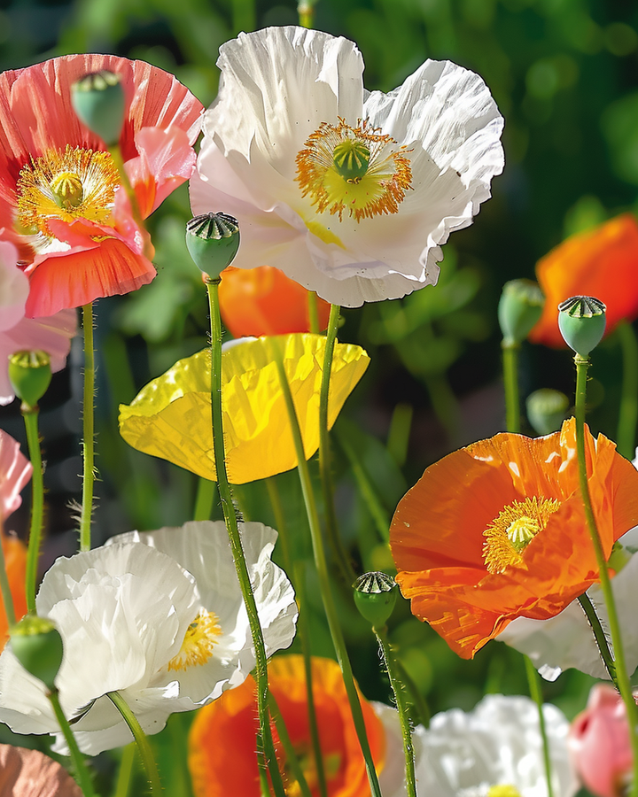 Icelandic Poppy Seeds Papaver Nudicaule Excelsior Mixed Colors