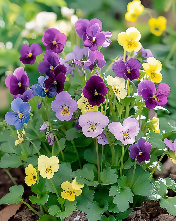Horned Violet Seeds Viola Cornuta Bambini Mixed Flowers