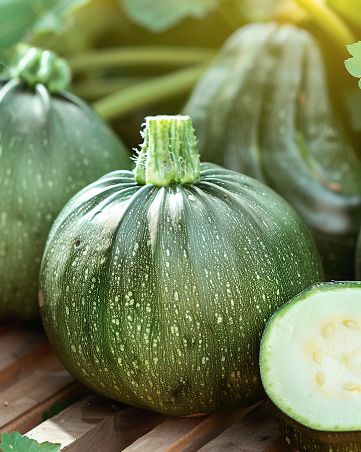 Round Courgette Seeds Cucurbita Pepo De Nice Variety