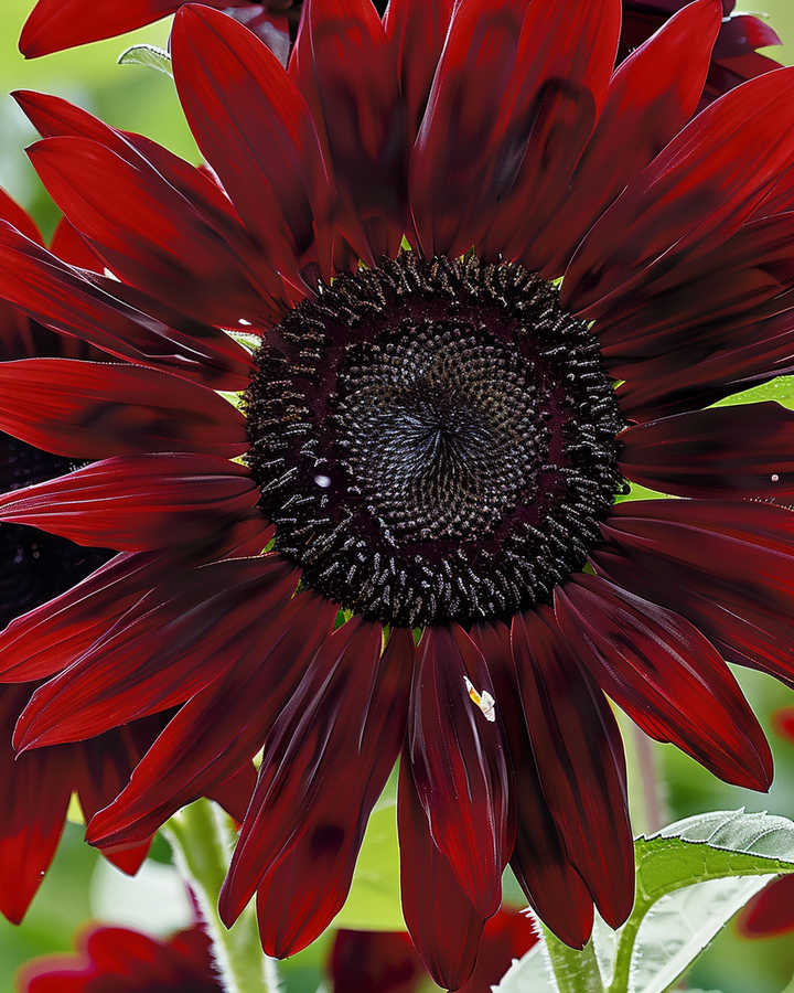 Sunflower Moulin Rouge Helianthus Annuus Seeds Dark Red Blooms