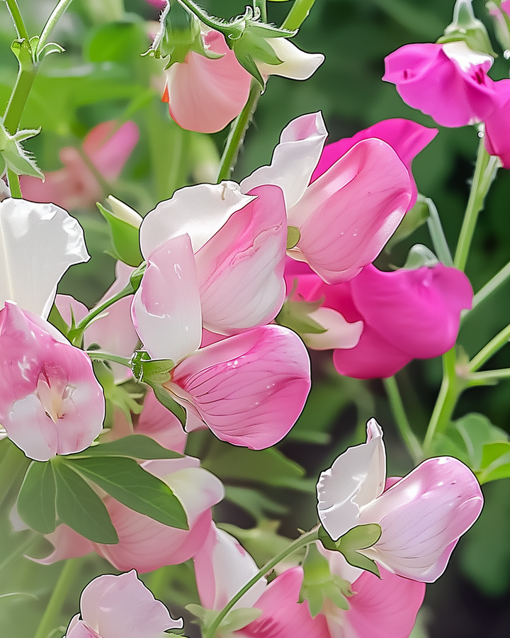 Sweet Pea Painted Lady Seeds Lathyrus Odoratus Two-Colored