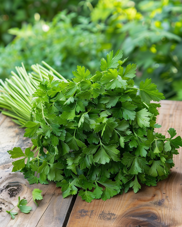 Parsley Gigante Di Napoli Seeds Petroselinum Crispum Large Leaves