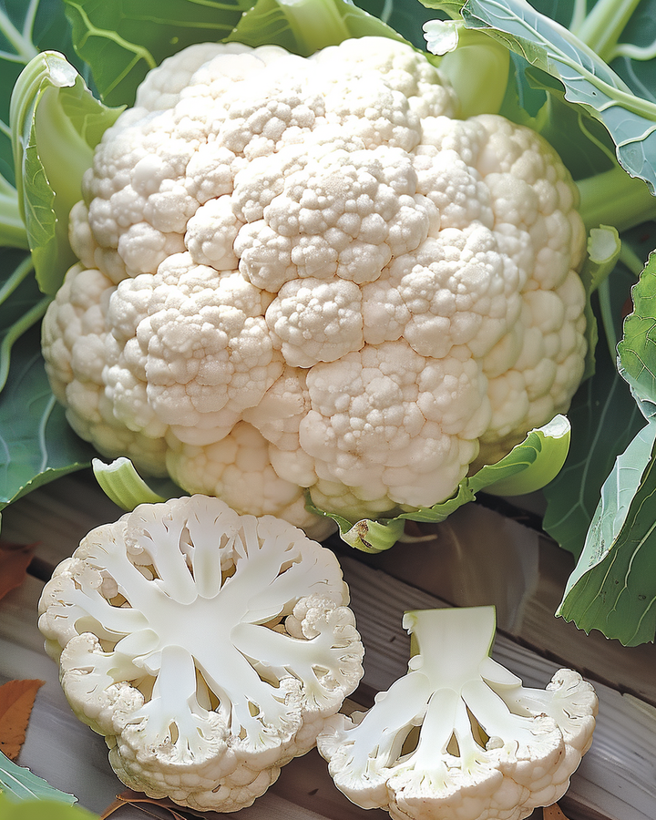 Cauliflower Autumn Giants Seeds Brassica Oleracea Large White Heads