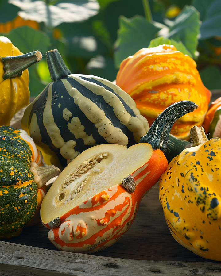 Ornamental Gourds Cucurbita Pepo Seeds Large And Small Fruit