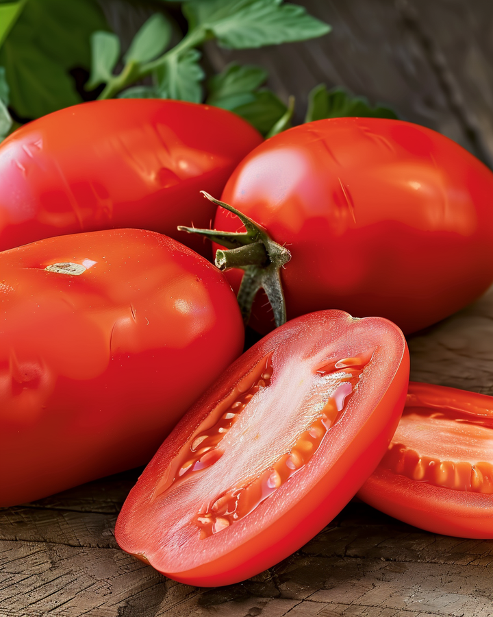 Roma Tomato Seeds Solanum Lycopersicum Firm Flesh Salad Use
