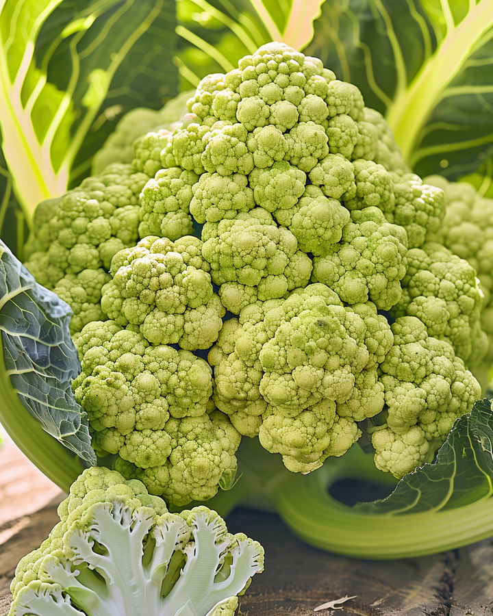 Green Cauliflower Seeds Brassica Oleracea White Gold F1 Romanesco