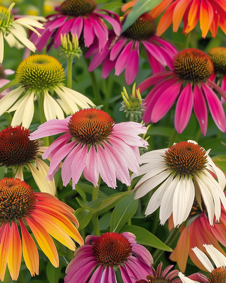 Coneflower Paradiso Seeds Echinacea Purpurea Colorful Long Blooming