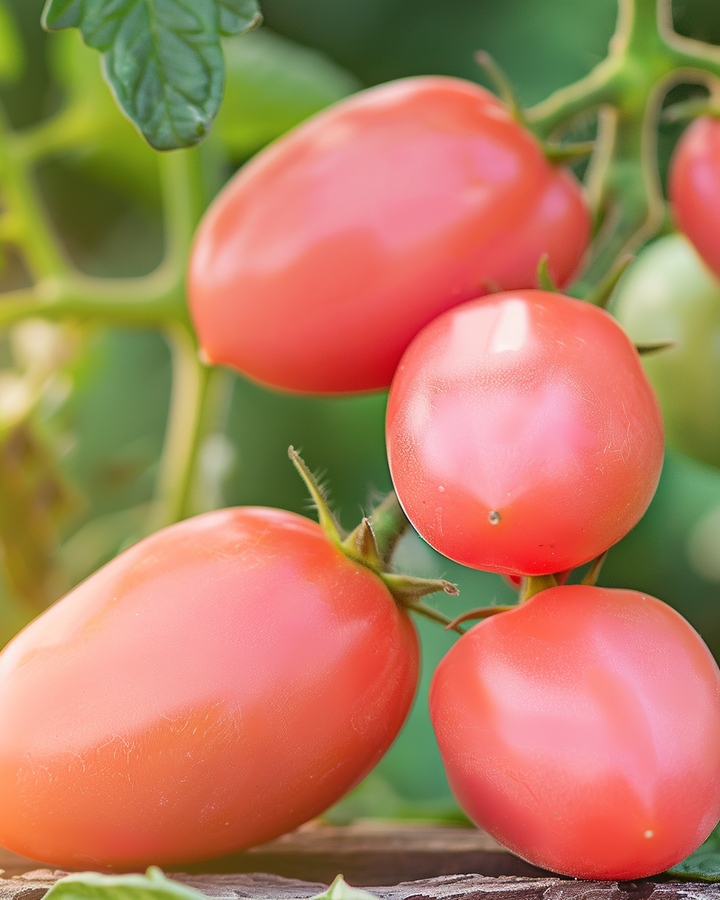 Pink Thai Egg Tomato Seeds Solanum Lycopersicum Oval Sweet Fruit