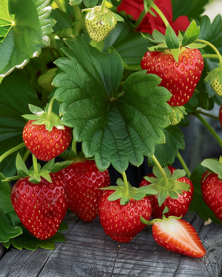 Ruby Ann F1 Strawberry Seeds Fragaria X Ananassa Sweet Fruit Variety