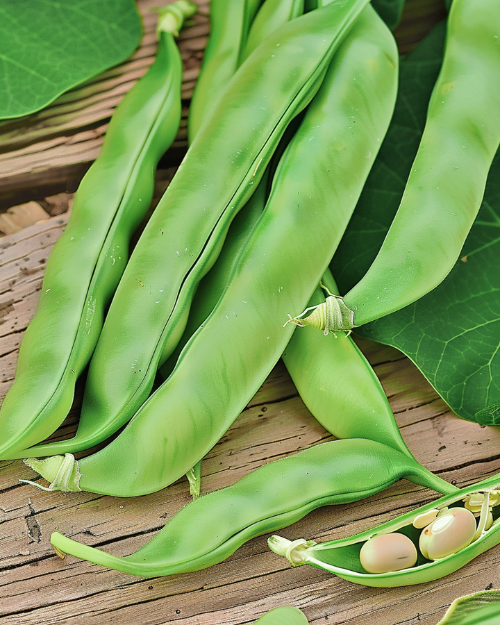 Mechelse Tros Broad Bean Seeds Phaseolus Vulgaris 25g Packet