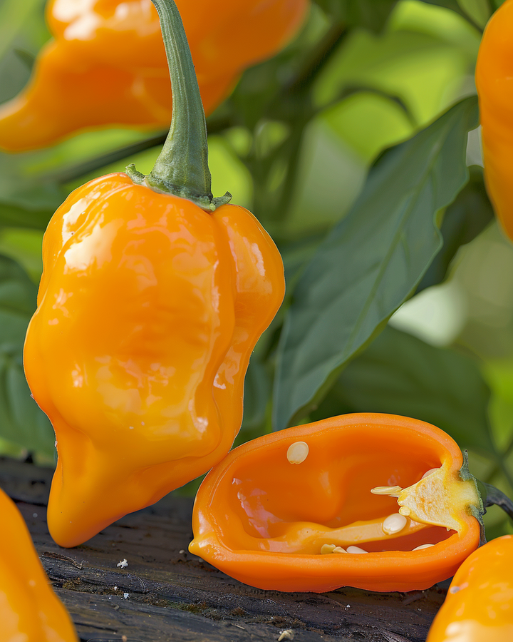 Orange Habanero Pepper Seeds Capsicum Chinense Hot Chili Variety