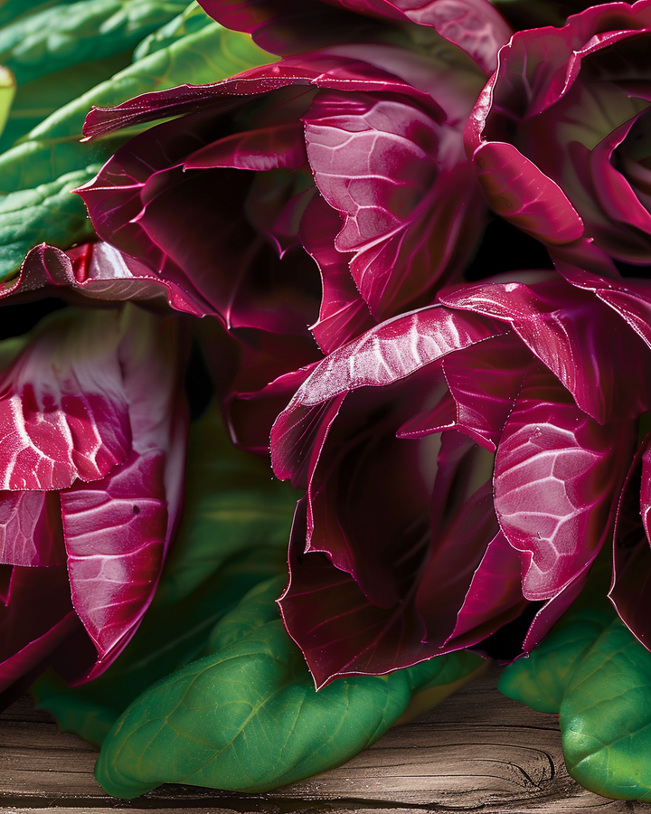 Red Leaf Chicory Seeds Cichorium Intybus L. Grumolo Variety