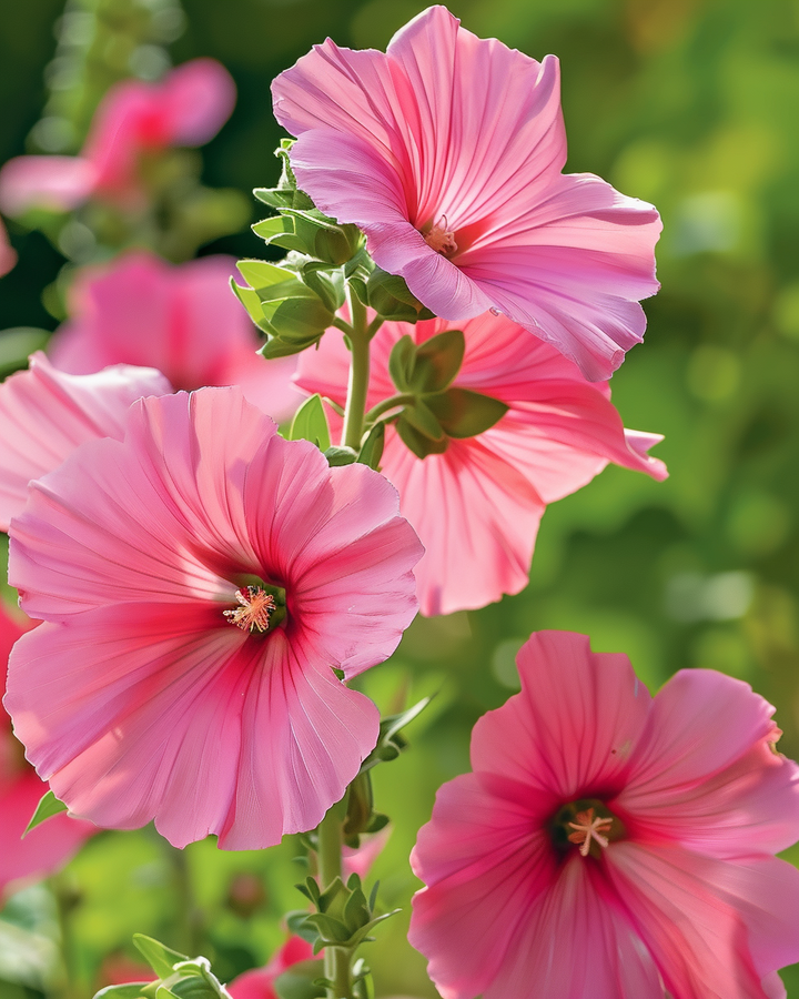 Lavatera Trimestris Pink Red Lavatera Seeds Annual Flowers