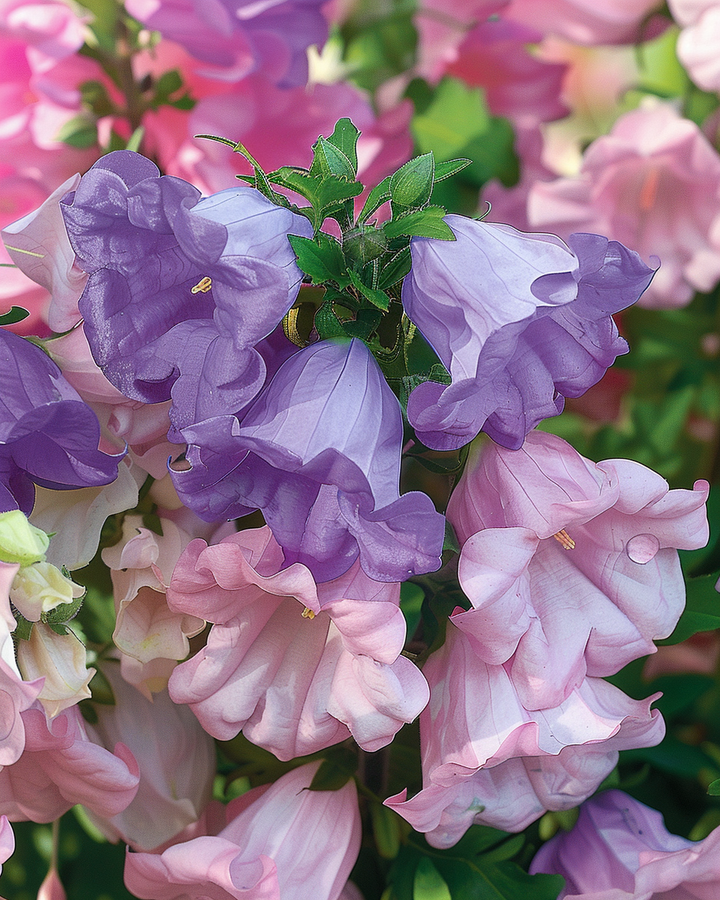 Campanula Seeds Mix Double Flowers Pink Purple Campanula Medium