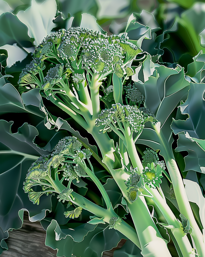 Broccoli Spigariello Seeds Brassica Oleracea L. Vegetable Variety