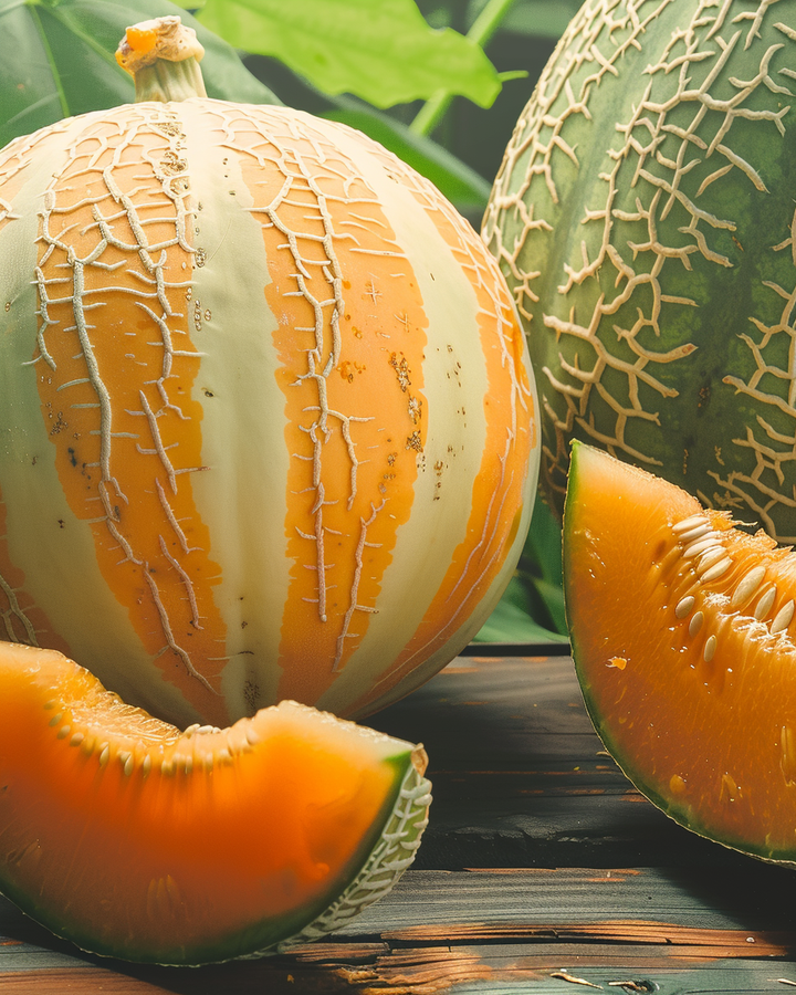 Orange Pineapple Melon Seeds Cucumis Melo Sweet Fruit Variety