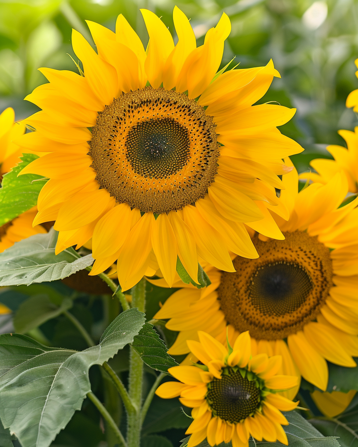 Half-height Sunflowers Seeds Helianthus Annuus For Colorful Bouquets