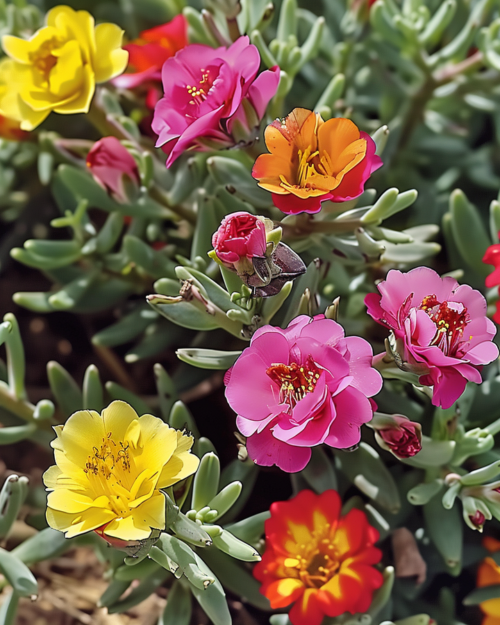 Portulaca Double-flowered Seeds Portulaca Grandiflora Mixed Colors