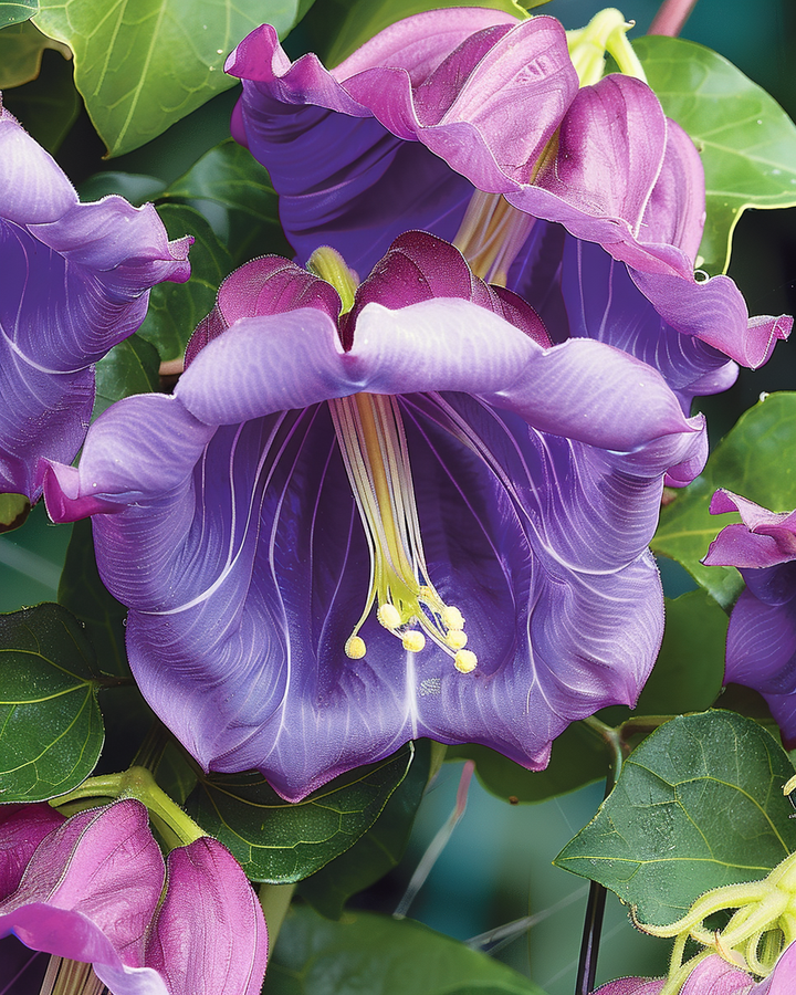 Cup-and-saucer Vine Seeds Cobaea Scandens Violet Blue Flowers