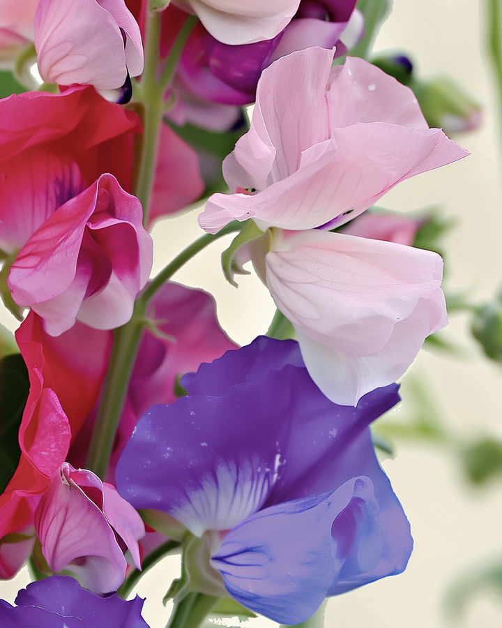 Organic Sweet Pea Seeds Lathyrus Odoratus Spencer Variety