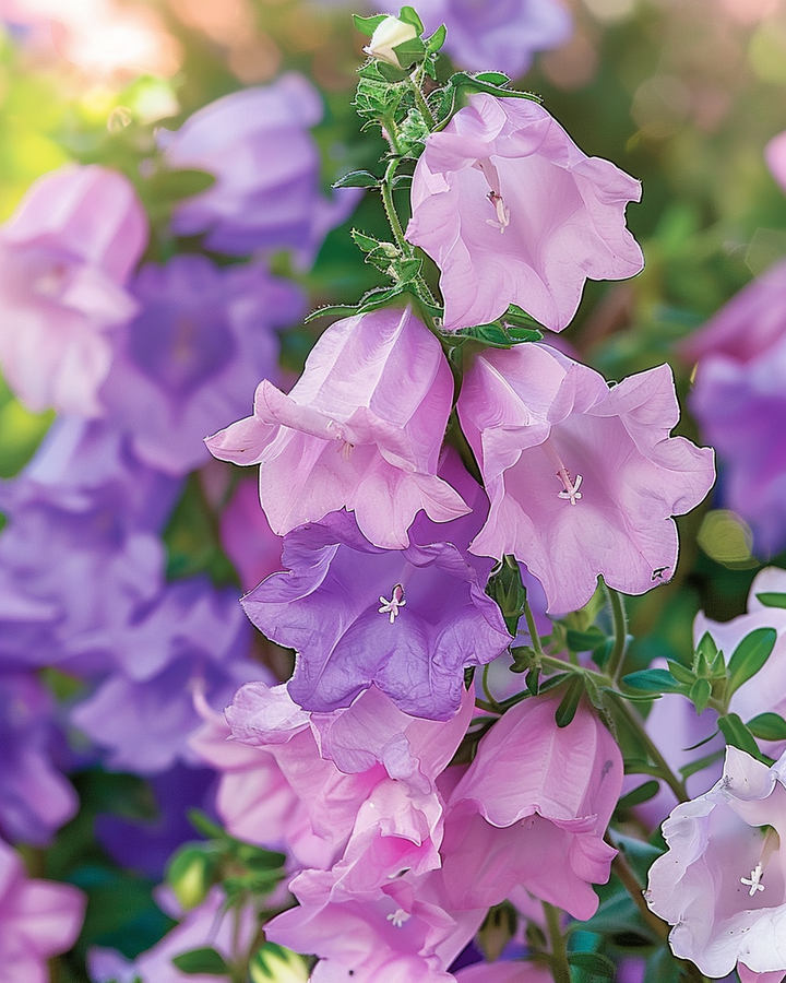 Campanula Mariette Double-flowered Seeds Campanula Medium Summer Bloomers