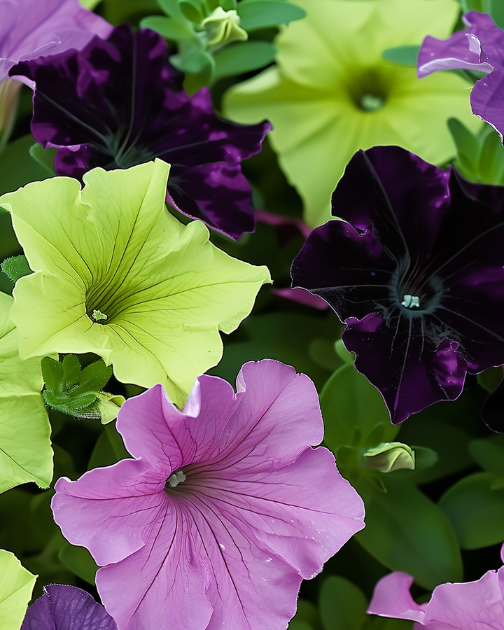 Petunia Grandiflora Sophistica Mixed Petunia Seeds Colorful Variety