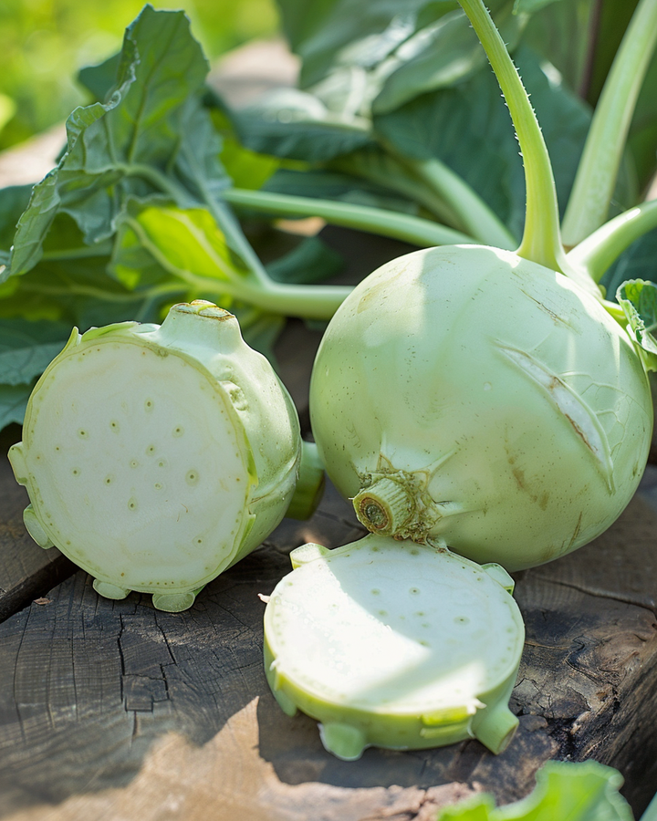 Organic Kohlrabi Korist F1 Seeds Brassica Oleracea Vegetable