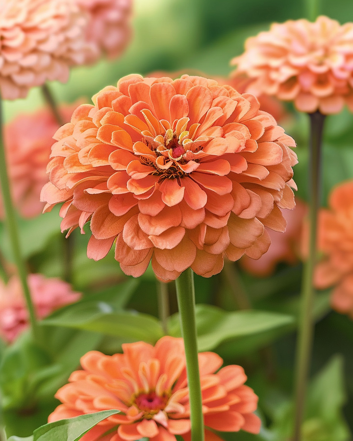 Zinnia Dahlia-flowered Eldorado Seeds Zinnia Elegans