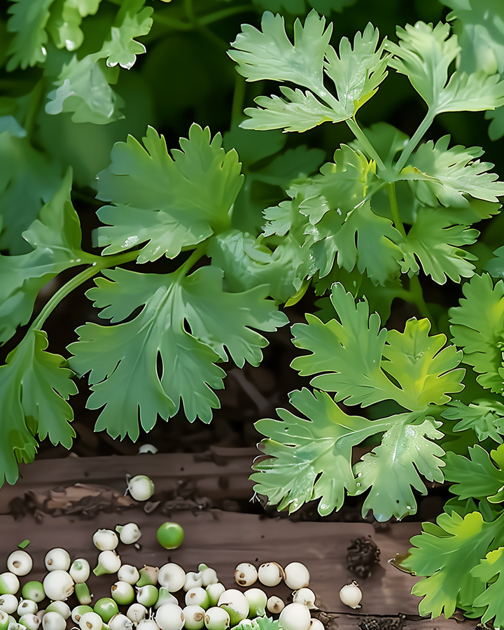 Citronella Coriander Seeds Coriandrum Sativum Fresh Herb Flavor