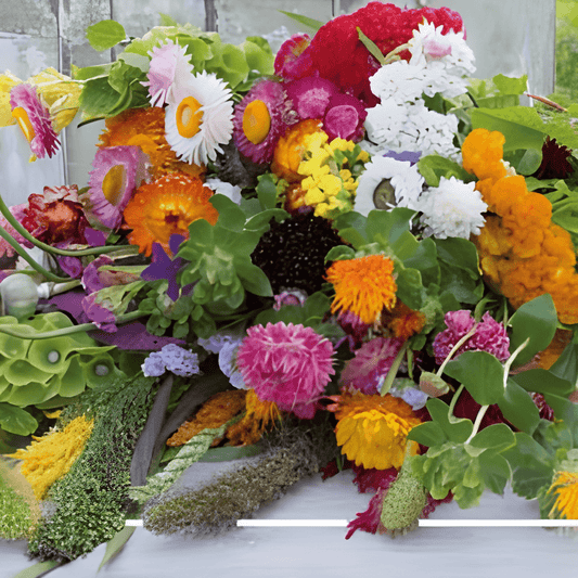 Rustic Dried Flowers Seeds Colorful Mix For Bouquets