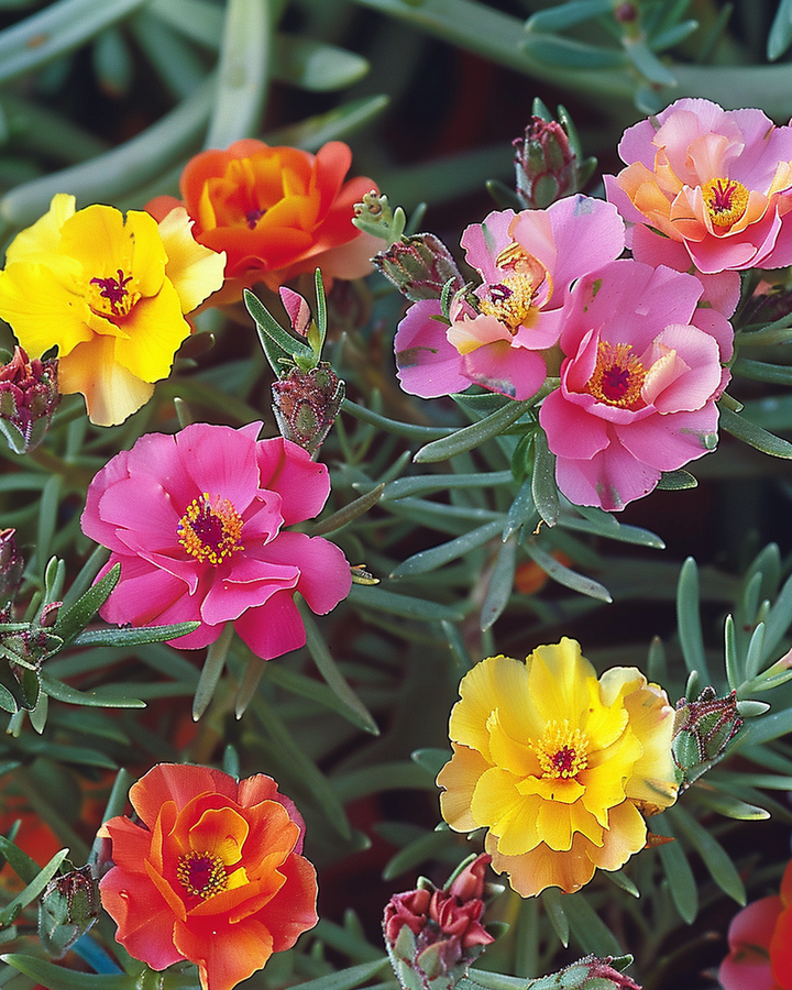 Portulaca Double-flowered Seeds Portulaca Grandiflora Mixed Colors