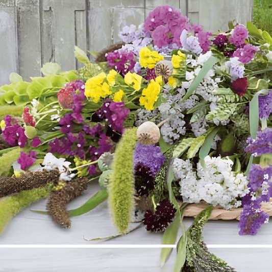 Dried Flower Bouquet Mix Colorful Annual Seeds For Stunning Bouquets