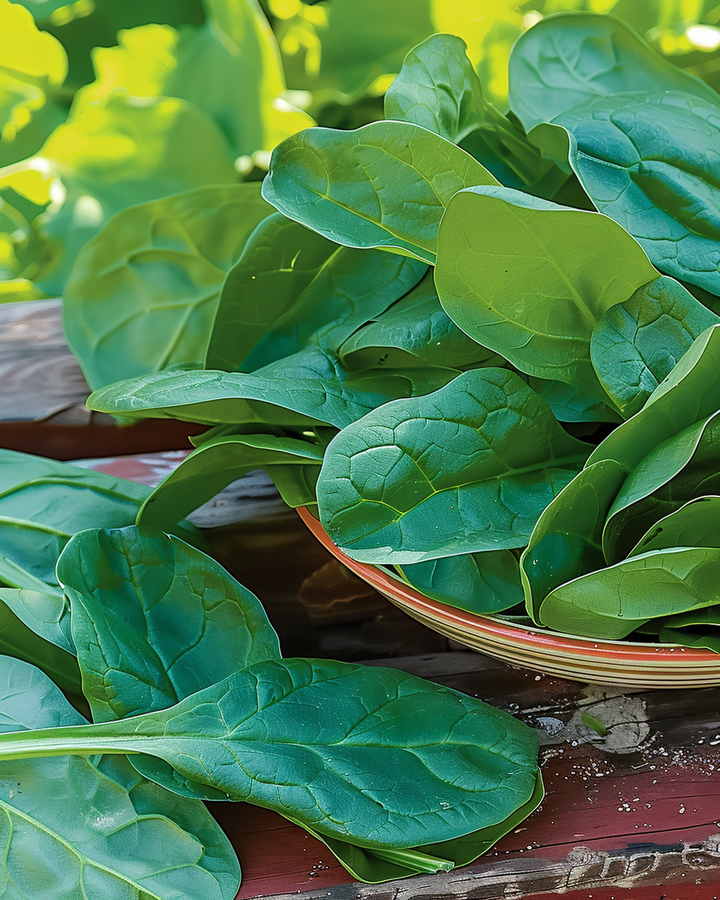 Amsterdam Giant Leaf Spinach Seeds Spinacia Oleracea Vegetable