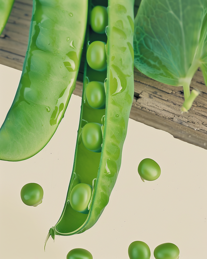 Organic Dwarf Pea Seeds Karina Pisum Sativum Sweet High Yield