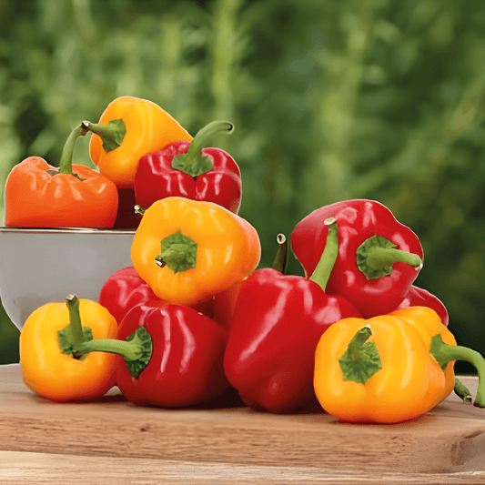 Baby Bell Pepper Seeds Tinkerbell F1 Capsicum Annuum Red Yellow