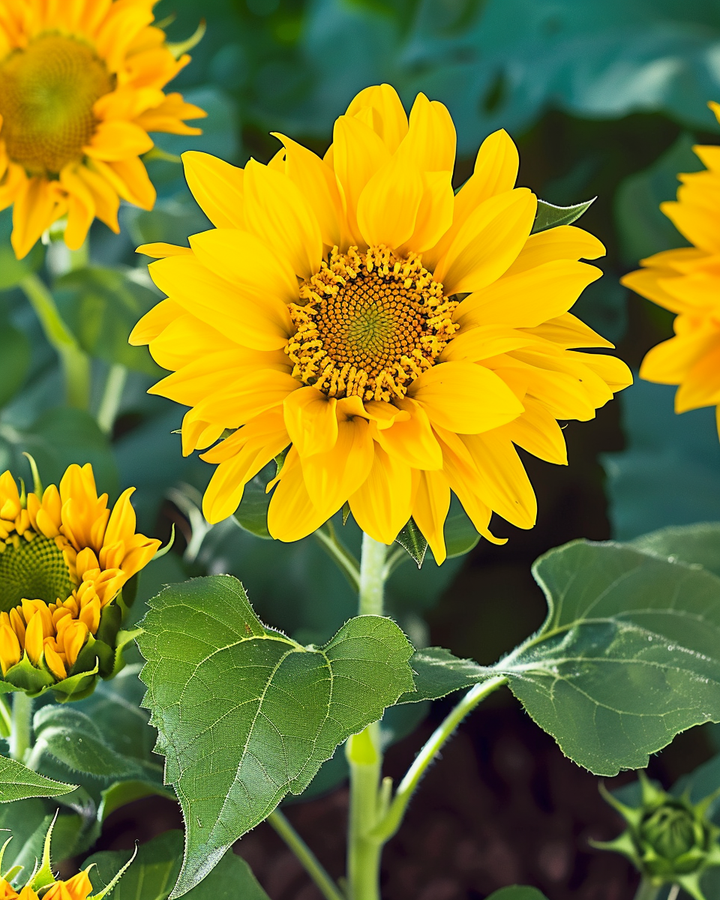 Dwarf Sunflower Seeds Helianthus Annuus Pacino Gold Variety