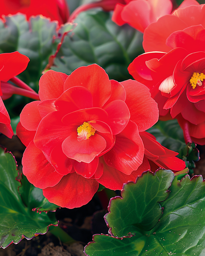 Begonia F1 Red Comet Seeds Begonia Semperflorens Flowering Variety