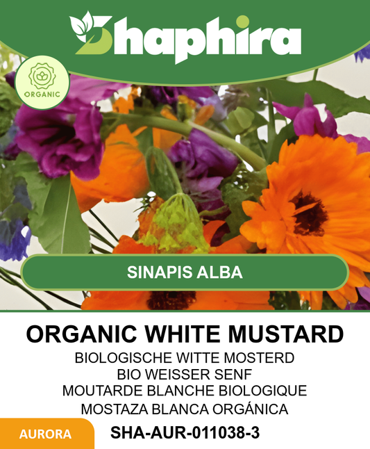 Biological Flower Mix Seeds Sinapis Alba For Bees Attraction